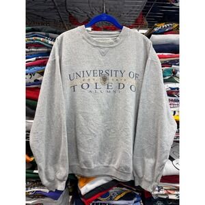 Gear For Sport University of Toledo Alumni Sweatshirt Gray Mens Small 23x27